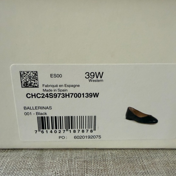 NEW Chloé Black Leather Ballet Flats - Picture 11 of 11